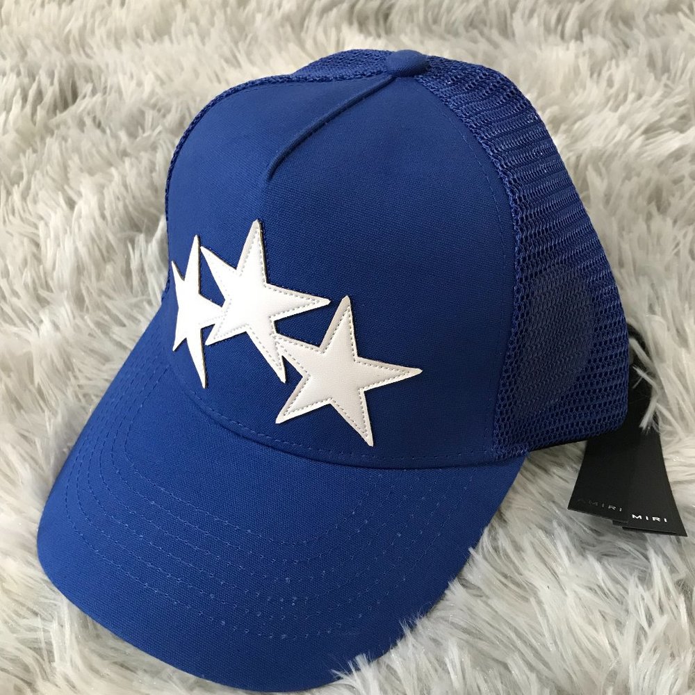 Amiri 3 star trucker hat